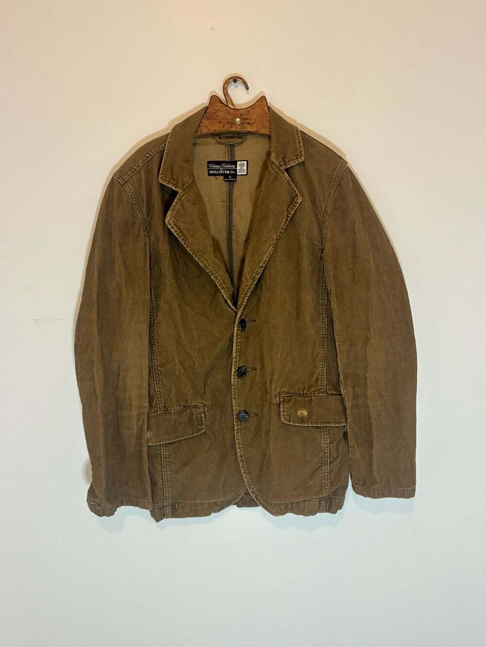 Hollister Co. Vintage Tailoring Corduroy Blazer Size S Brown Jacket Y2K
